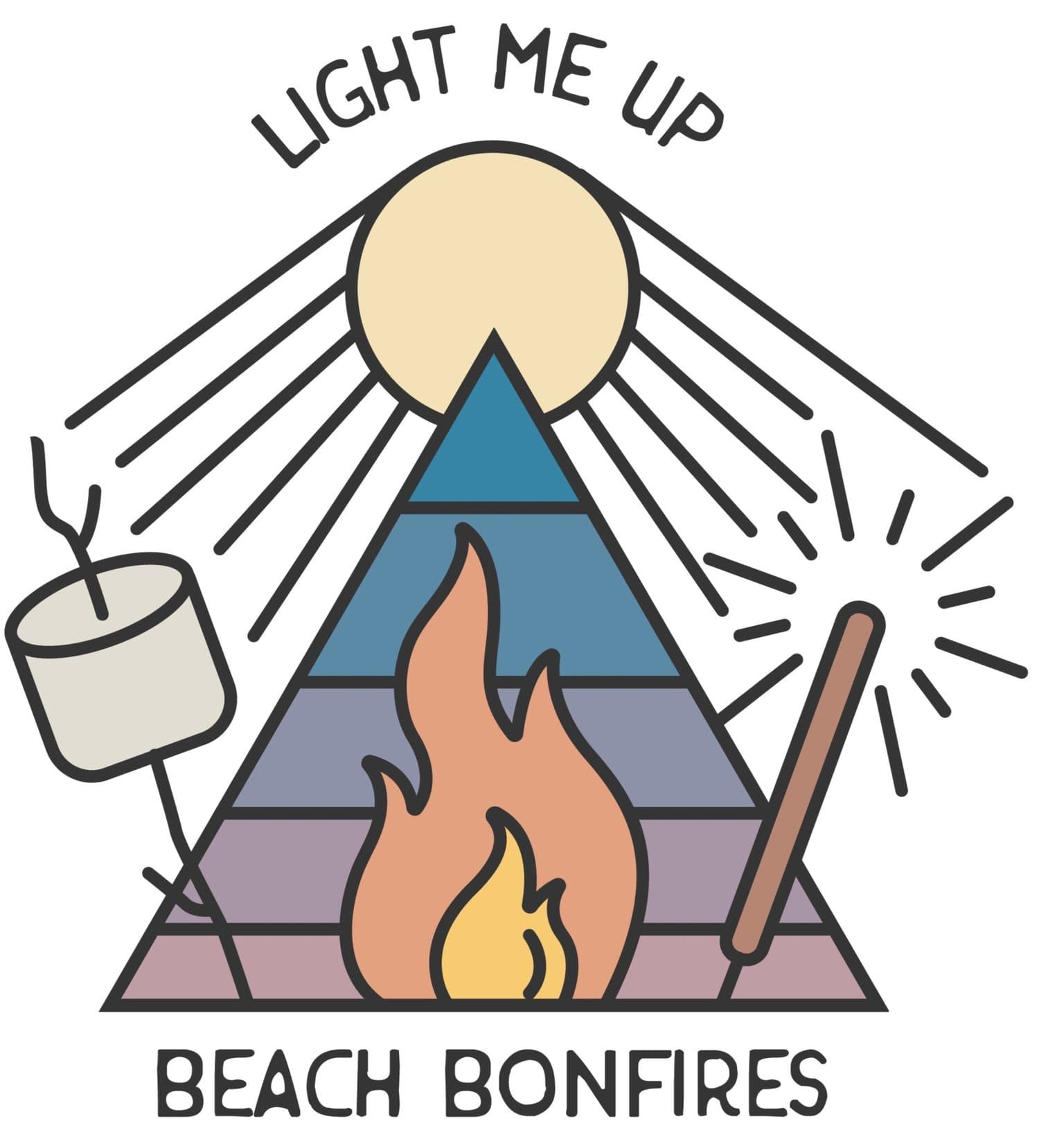 Light Me Up Beach Bonfires marquee