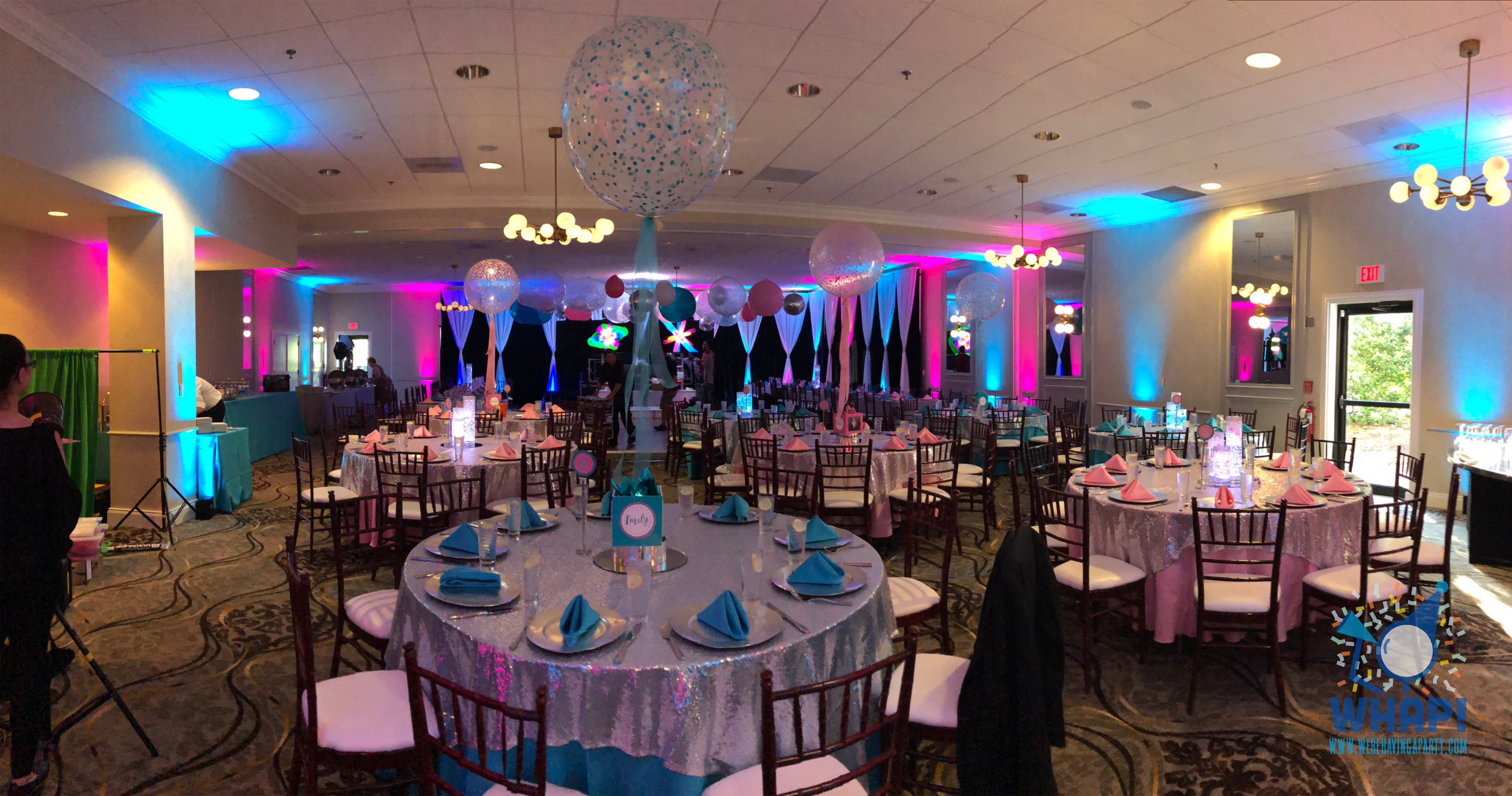 We're Having A Party marquee